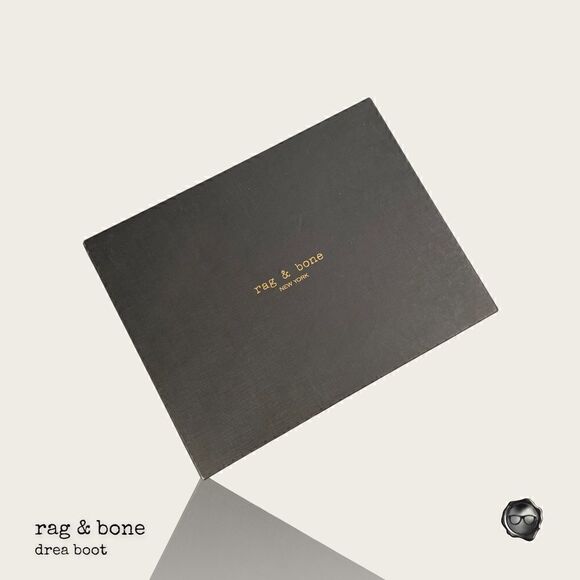 RAG & BONE DREA METALLIC NAPPA LEATHER ANKLE BOOT IN GUNMETAL NIB - Picture 11 of 15